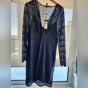 BCBG black crochet dress